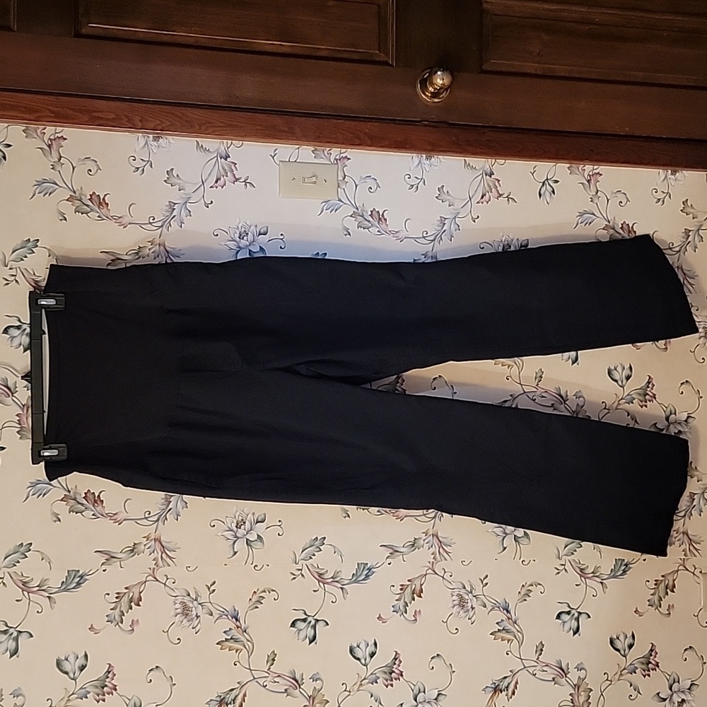Old Navy Black Full Panel Maternity Boot Cut Cotton Dress Pants Size 20 GUC